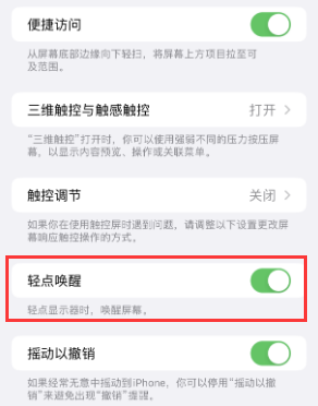 红旗苹果授权维修站分享iPhone轻点无法唤醒怎么办