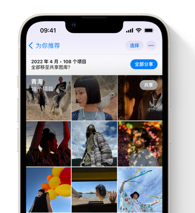 红旗苹果维修网点分享在 iPhone 上使用共享图库 